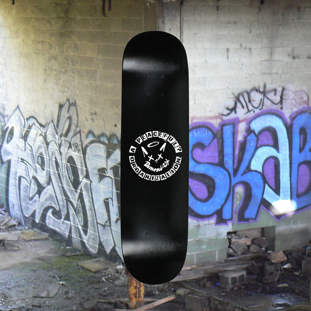 Demoni.cx "Peaceful?" Skatedeck 8.25